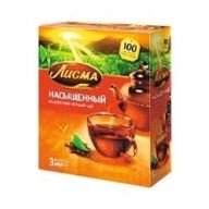 Чай черный насыщенный Лисма 100 пак.